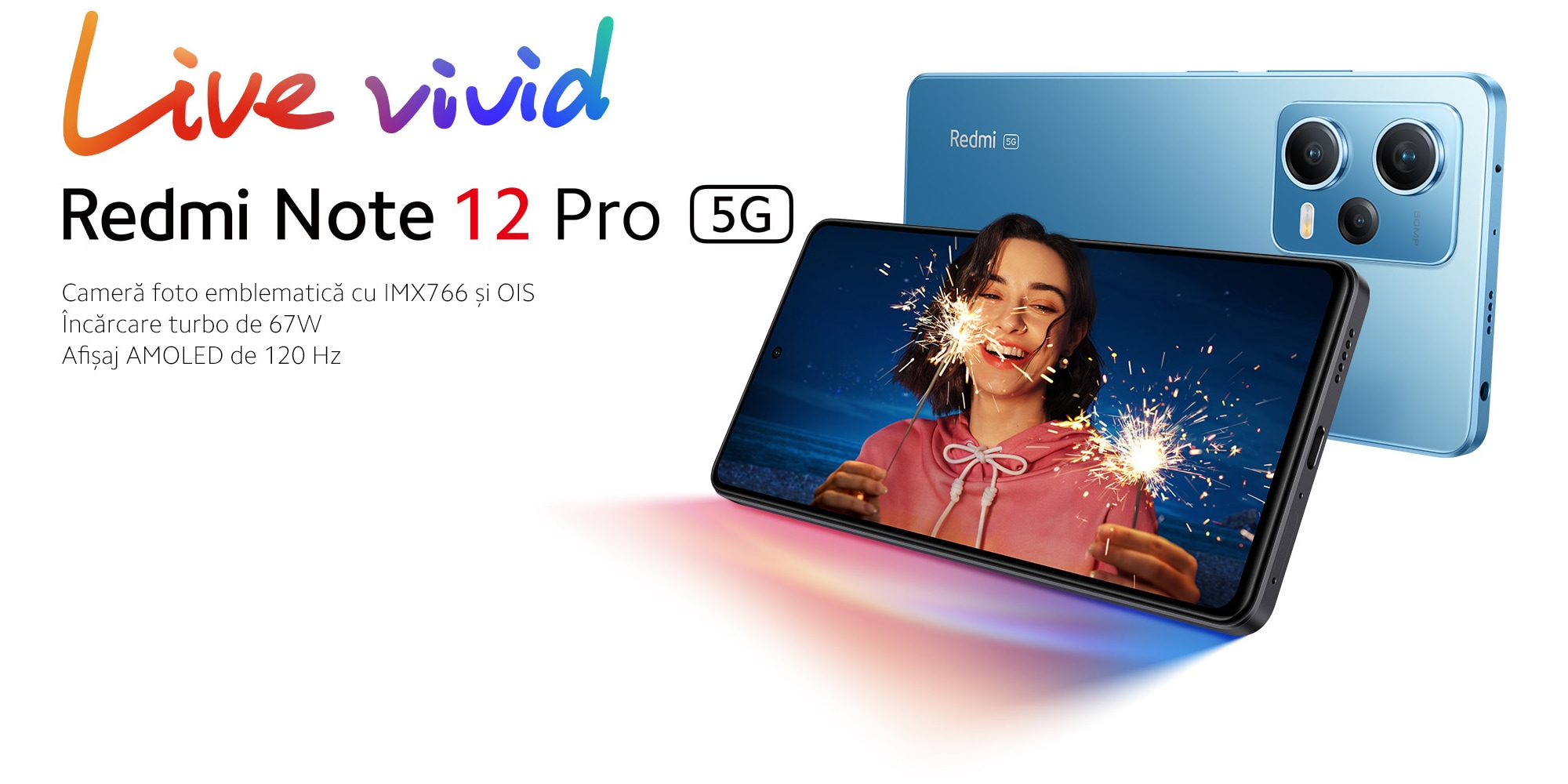 Telefon XIAOMI Redmi Note 12 Pro 5G, 256GB, 8GB RAM, Dual SIM